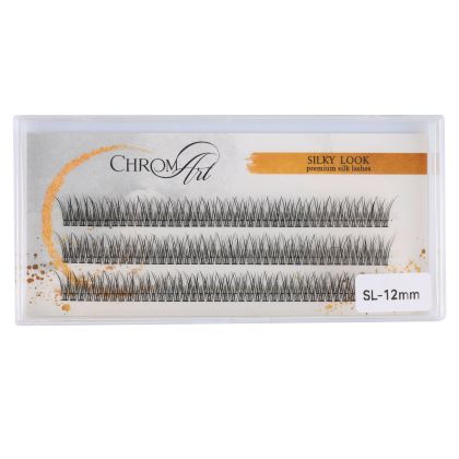 ChromArt Premium Silk Lashes - Silky Look - 12 mm - 120 smocuri